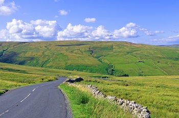 England, Yorkshire - smukt landskab langs Buttertub Pass i Yorkshire Dales