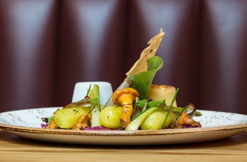 Flot vegansk ret fra restauranten Terre à Terre i Brighton