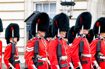 Vagtskifte ved  Buckingham Palace i London