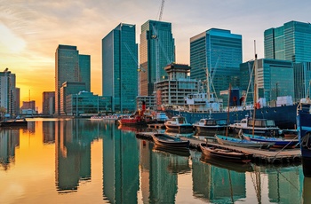 Docklands i London, England