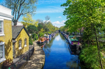 Little Venice nær Regents Canal i London, England