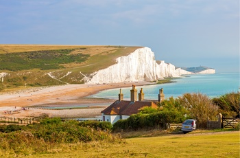 Coastguard Cottages ved Seven Sisters i Sydengland