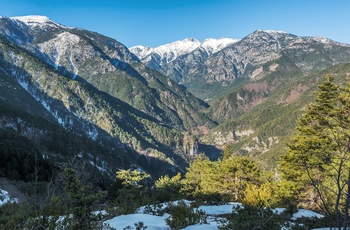 Udsigt til Enipeas-kløften i Olympus National Park - Grækenland