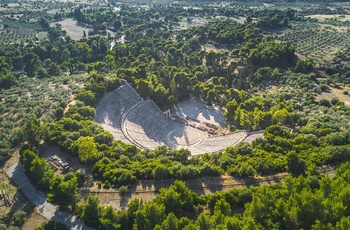 Det antikke teater i Epidaurus på Peloponnes - Grækenland
