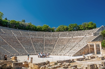 Det antikke teater i Epidaurus på Peloponnes - Grækenland