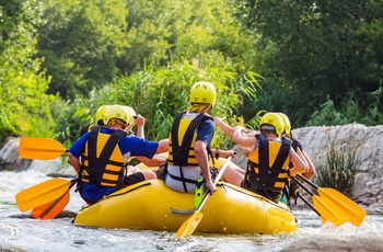 På river rafting i Europa