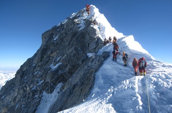 CEO og Bjergbestiger Stina Glavind tæt på Hillary Step på Mount Everest