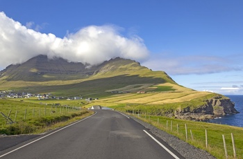 Vejen mod Viðareiði, Norðoyar - Færøerne