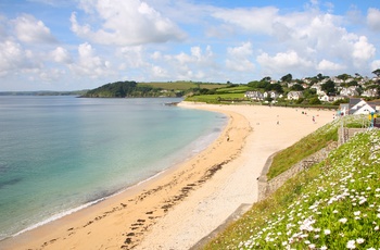 Gyllyngvase Beach i Falmouth - Cornwall, Sydengland