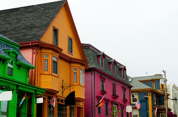 Farverige huse i Lunenburg
