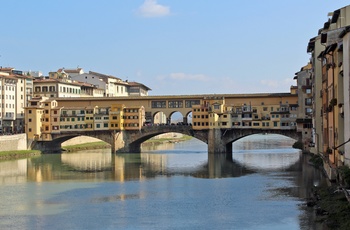 Broen Ponte Vecchio i Firenze, Italien