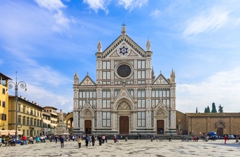 Pladsen og kirken Santa Croce i Firenze