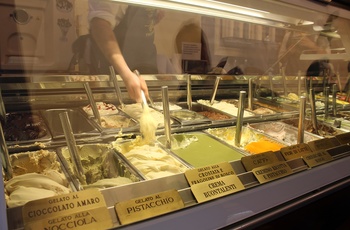 Gelateria dei Neri, isbutik med stort udvalg i Firenze, Italien