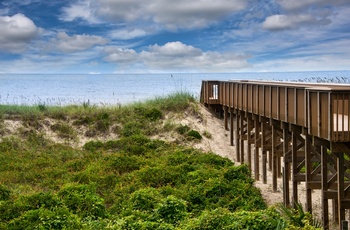 Gangbro til Fernandina Beach på Amelia Island, Florida
