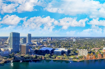 Luftfoto ud over Orlando, Florida i USA