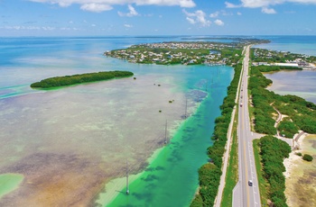 Overseas Highway mod Key West i Florida, USA