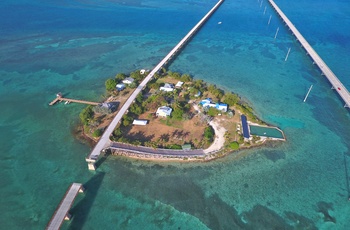 Pigeon Key, ø langs Overseas Highway til Key West, Florida