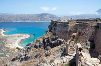 Det venetianske fort på Gramvousa-øen ved Kreta - Grækenland