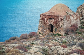 En del af de venetianske fort på Gramvousa-øen ved Kreta - Grækenland