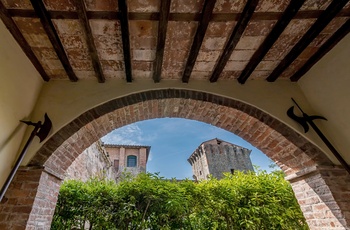 Fæstningen Fortezza del Cerruglio i Montecarlo di Lucca i Toscana - Italien