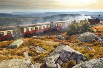 Foto: Harzen: Historisk smalsporet damplokomotov på vej op ad Brocken © - GNTB, Francesco Carovillano