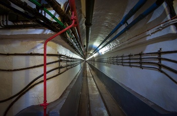 Frankrig, Maginot Linjen - forbindelsestunnel mellem forterne. Alsace