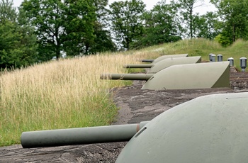 Kanon ved Fort Mutzig, Alsace i Frankrig