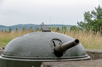 Kanon ved Fort Mutzig, Alsace i Frankrig