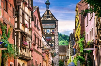 Byen Riquewihr i Alsace, Frankrig