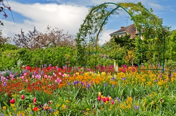 Blomster i Monets have uden for Paris, Frankrig