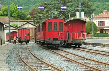 Chemin de Fer de La Mure tog og jernbane i bjergbyen La Mure, det sydøstlige Frankrig