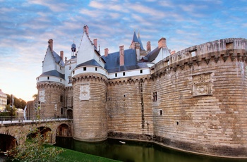 Slottet Chateau des ducs de Bretagne i Nantes, det nordvestlige Frankrig