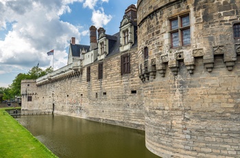 Slottet Chateau des ducs de Bretagne i Nantes, det nordvestlige Frankrig