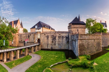 Slottet Chateau des ducs de Bretagne i Nantes, det nordvestlige Frankrig