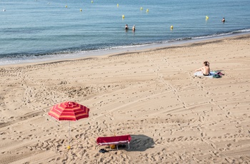 Strand i det sydvestlige Frankrig