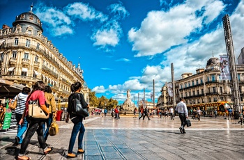 Pulserende shoppinggader i Montpellier