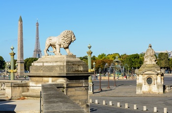 Statuer i Tuileries haven i Paris