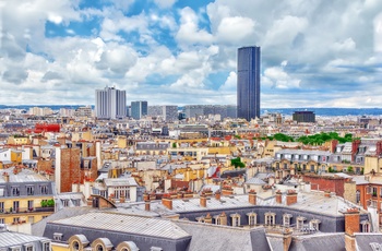 Udsigt il Montparnasse tårnet i Paris, Frankrig