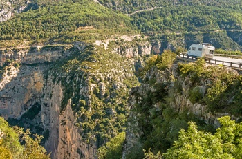 Autocamper ved Canyon of Verdon i Provence - Frankrig