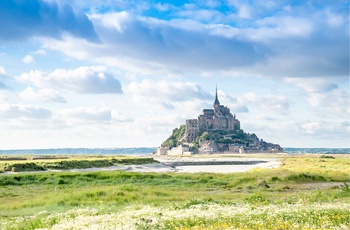 Mont Saint Michel i Normandiet 