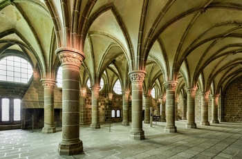 Kirken på Mont Saint_Michel, Normandiet Frankrig