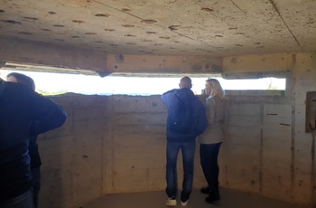 den tyske bunker ved Pointe du Hoc 