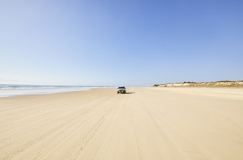 Kørsel på stranden på Fraser Island 