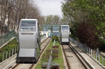 Funicular til toppen af  Montmartre