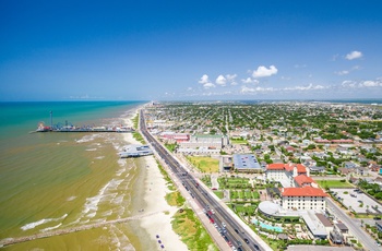 Galveston Island fra oven