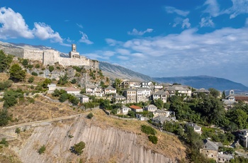 Gjirokastër by og slot - det sydlige Albanien