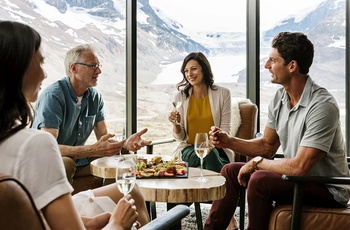 Glacier View Lodge i Alberta - Familie i lounge