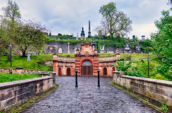 Indgang til Glasgow Necropolis - Skotland