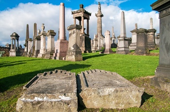 Gravmonumenter i Glasgow Necropolis - Skotland