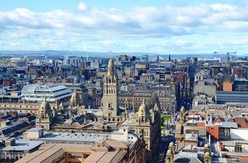 Udsigt mod George Square i Glasgow, Skotland